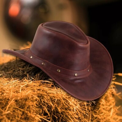 Western Style HAT Men and Women Shapeable Wide Brim Genuine 