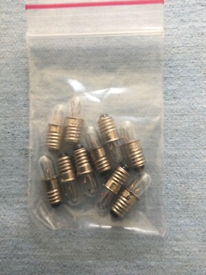 Box of 10 #373 Miniature Bulbs  Toy, 14V, 1.12W. NOS Bubble Light Repair Bulb