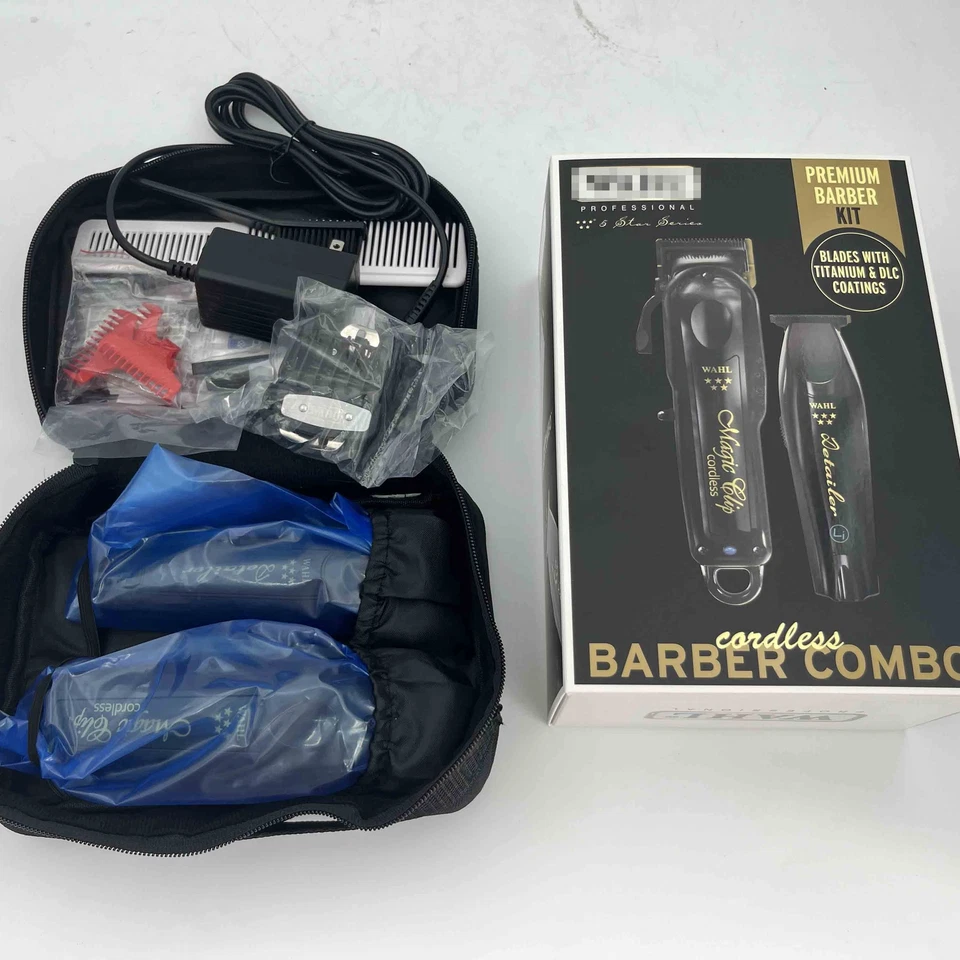 Wahl Cordless Barber Combo Black Magic Clip Clipper & Detailer Trimmer 3025397 - Image 4 of 4