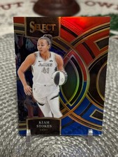 2024 Panini Select WNBA #179 Kiah Stokes (Red and Blue Prizms) #258/399 Premier