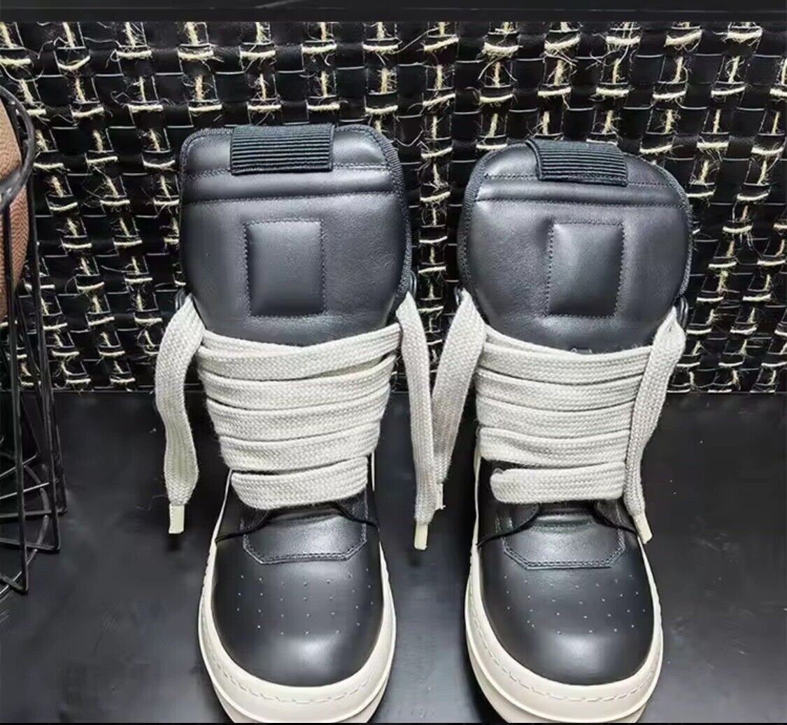 Size 11 Rick Owens Geo Basket Jumbo Lace High Top 1:1 Size 11 Rick Owens Geo Basket Jumbo Lace High Top 1:1