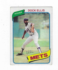 1980 TOPPS DOCK ELLIS #117 NEW YORK METS