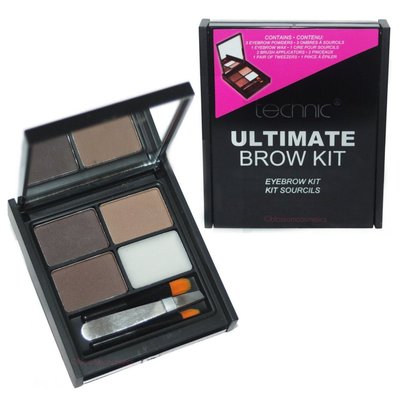 Technic Ultimate Brauen Kit, Pinzette & Pinsel Pulver, Wachs, Augenbraue Make-up Set