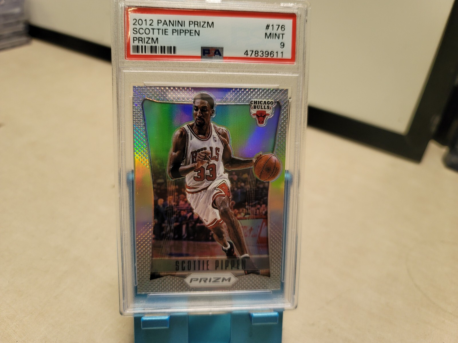 2012/13 Panini Prizm Scottie Pippen #176 Silver Chicago Bulls PSA 9 MINT T6688