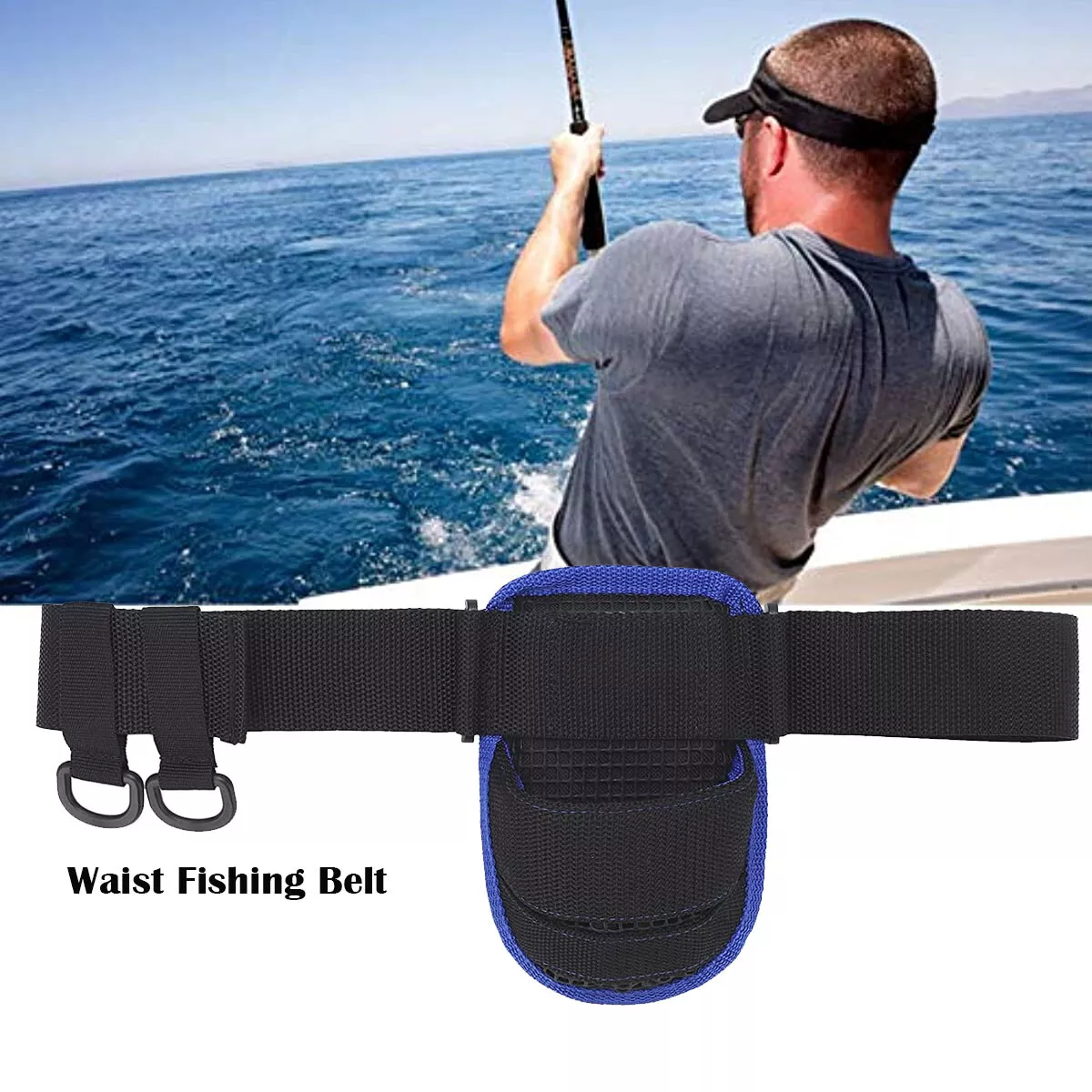 Fishing Rod Fighting Belt Fishing Waist Belt Fishing Rod Pole