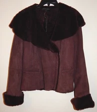 LAFAYETTE 148 NY Women's SHEARLING JACKET sz 2 100% GENUINE SHEARLING AUTHENTIC