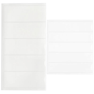 Ordner Aufkleber selbstklebend transparent - Rückenschild - Etikett - 20/100 St.