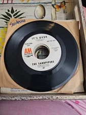 The Sandpipers – Glass / It's Over 45 RPM RECORD promo VG