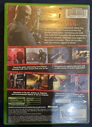 Hitman Contracts - Eidos (Microsoft Xbox, 2004) - Tested. No Scratches. New Case - Picture 2 of 4