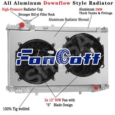 3 Row Radiatorshroud Fan Fit 91-97 Lexus Gs300 Toyota Aristo Jzs147 2jz-ge Mt
