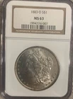1883-O MORGAN SILVER DOLLAR NGC MS-63 {{90% Silver}}