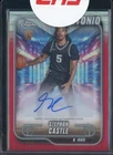 2024-25 Topps Chrome Red Refractor Stephon Castle RC Rookie AUTO 3/5