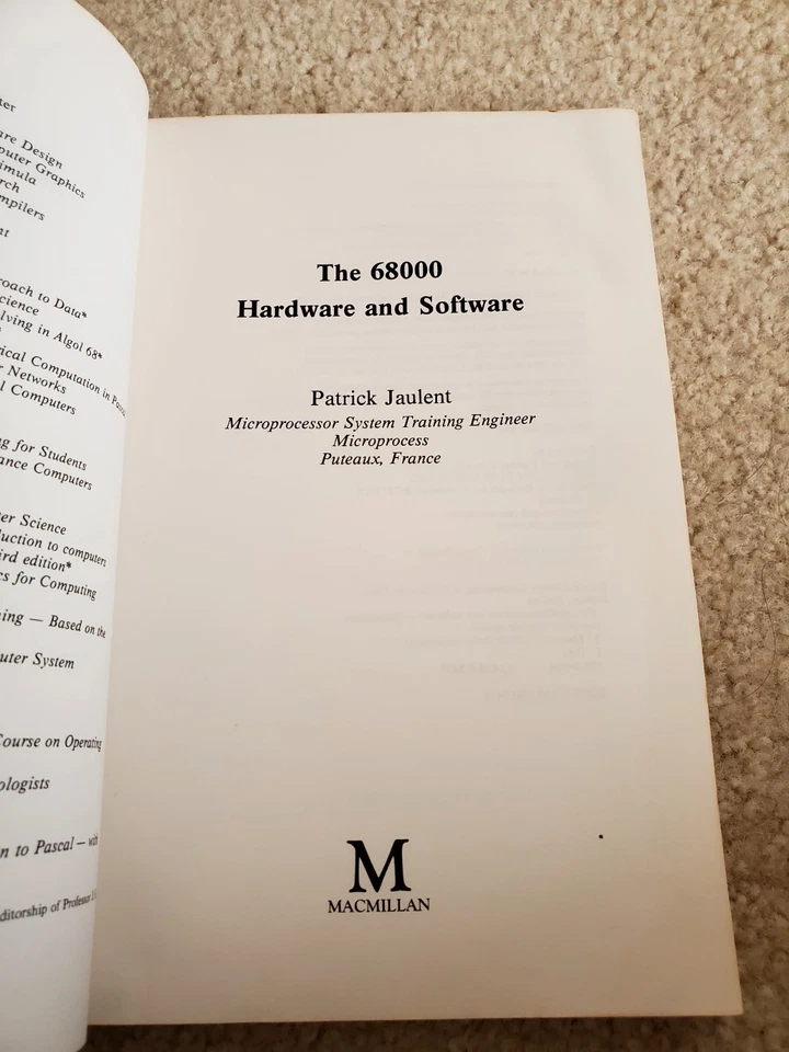 The 68000 Hardware and Software (Computer Science Series) by Jaulent, Patrick - Image 4 of 4