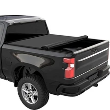 5.8 Ft Soft Roll-up Truck Bed Tonneau Cover For 2019-2023 Chevrolet Silverado