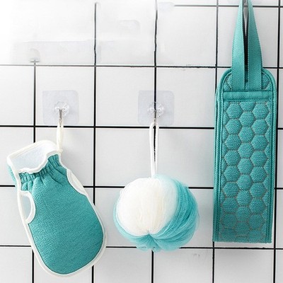 Duschpinsel Peeling -Peeling -Schwamm Rückmassagegerät Body Scrubber Set
