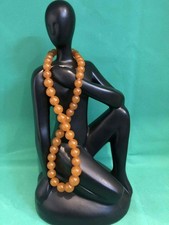 BERNSTEINKETTE IMITAT KUGELN COLLIER BUTTERSC...