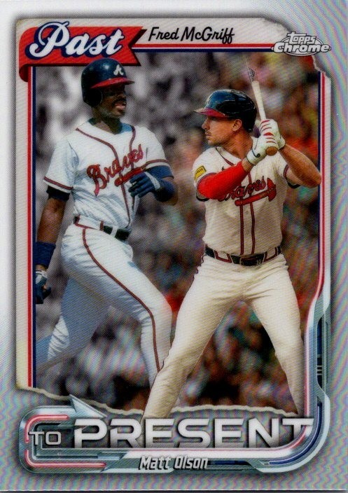2026 Topps Chrome - Past to Present Matt Olson, Fred McGriff #PTP-25 Atl Braves