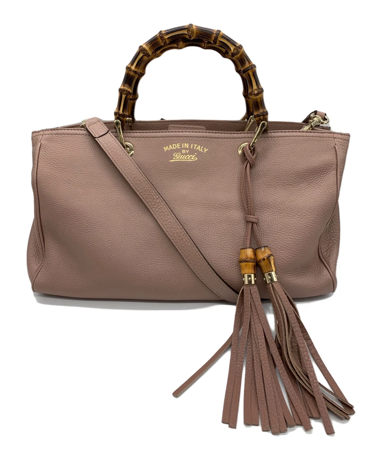 Gucci — Gucci Bamboo Medium 323660 Pink Tote Bag #TFB4663