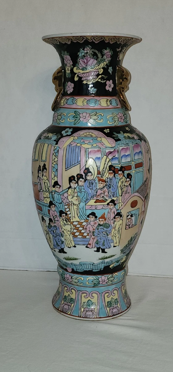 ヴィンテージ 上海手工芸品 籐製 フーフードッグ 獅子 犬 バスケット ボックス Porcelain Foo Dogs In Antique Chinese Vases for sale | eBay