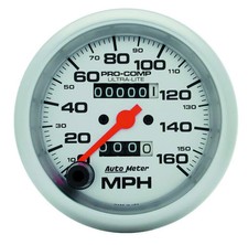 Autometer 4493 Ultra-lite Speedometer 3-38 160 Mph Mechanical