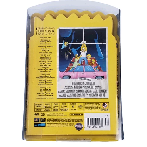 The Simpsons Complete Tenth Season DVD Limited Edition Bart Collectors READ- NIB - Picture 2 of 24