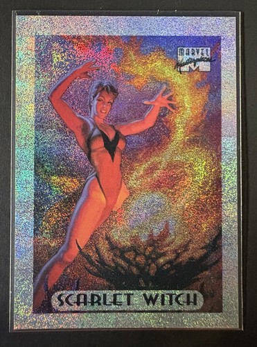 Scarlet Witch [Gold Holofoil] #7 Marvel 1994 Masterpieces card