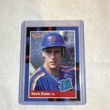 Donruss 1988 Rated Rookie Kevin Elster #37 New York Mets Baseball Card. rookie card picture
