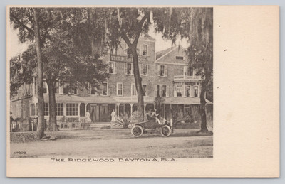 Postcard Vintage Albertype the Ridgewood Hotel in Daytona, FL.
