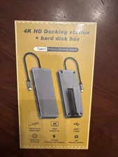 Riitop USB-C Multiport Docking Station With M.2 SSD Enclosure 8 In 1! Sealed!