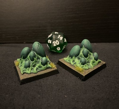 Insekteneier Set Kerker und Drachen Landschaft Dressing Krabbler Kunststoff bemalt