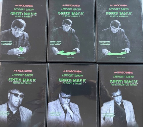 Set Of 6 x LENNART GREEN - Green Magic - Magic DVDs As Pictured S16