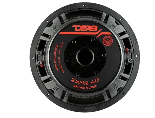 DS18 12" Subwoofer 2000W Max Dual 4 Ohm Sub High Excursion ZXI Series ZXI12.4D - Picture 2 of 4