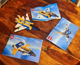 Lego Creator 3-in-1 Super Soarer Jet (31042) - 100% Complete w/Manuals - Retired