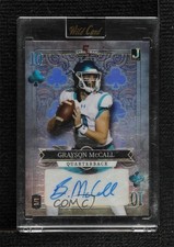 2023 5 Card Draw Stacked Deck Platinum Rainbow Foil 1/1 Grayson McCall Auto 4g8