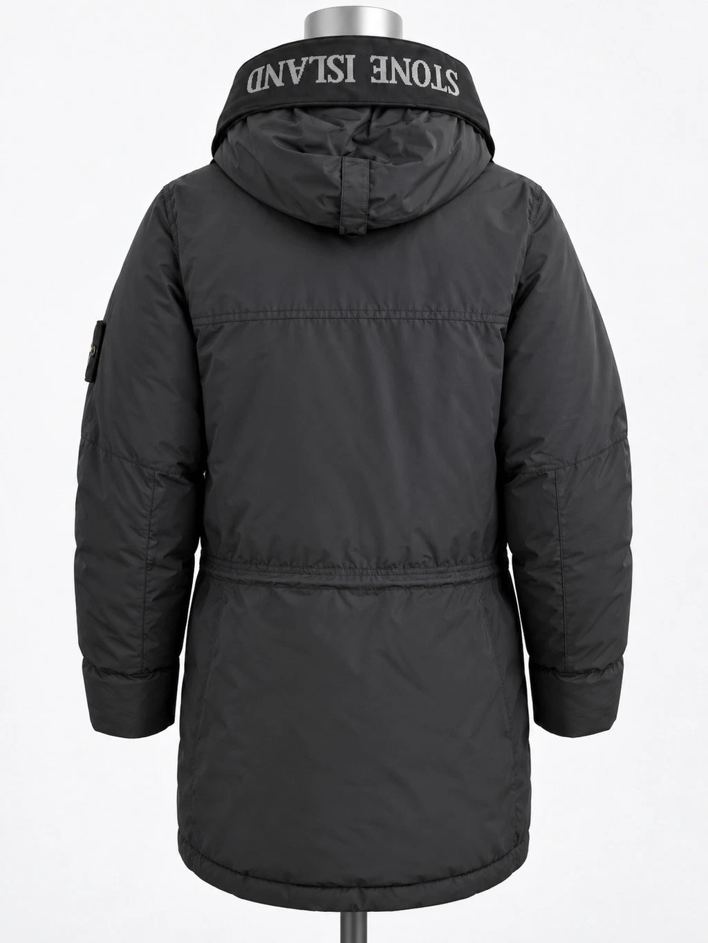 New Stone Island Micro Reps Down Parka Jacket – Black, Size L image 8