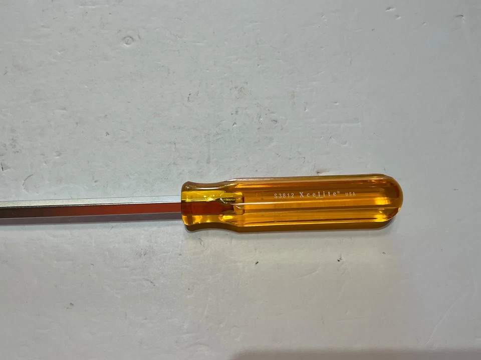 Xcelite 3/8"x 12" Flat/Slotted Screwdriver S3812 18" Total Length NOS USA - Image 2 of 4