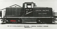 Union Pacific GE 44-Ton No. D.S. 1399 1947 5 x 7 Photo