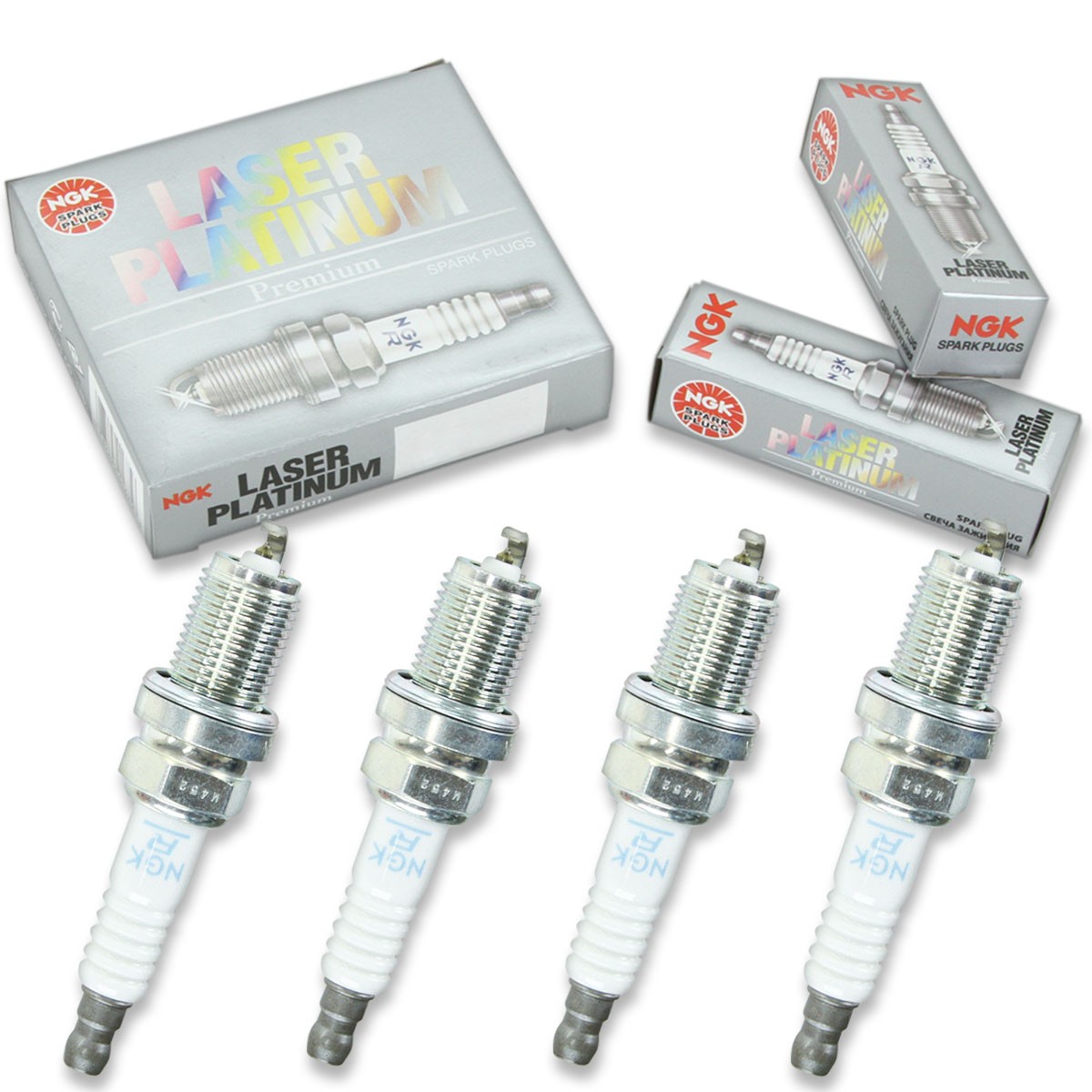 4 pcs NGK Laser Platinum Spark Plugs for 1990-1994 Mazda Protege 1.8L L4 ah