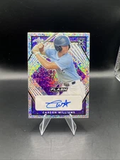 2021 Leaf Flash Baseball Autographs #BA-CW1 Carson Williams Purple 74/75