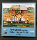 Jigsaw Puzzle Barn Raising 500 件 SunsOut 环保大豆全新全新全新带包装