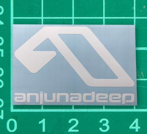 anjunadeep White Sticker diecut  - Picture 1 of 1