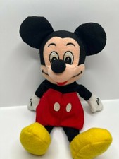 Walt Disney Mickey Mouse 9'' bean bag plush in red shorts and yellow boots