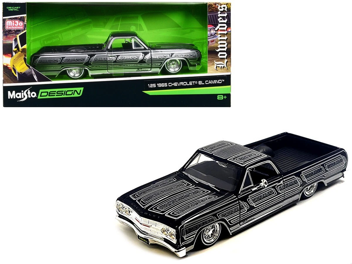 Chevrolet El Camino 1965 Violette - Modèle Réduit 1/18 Acme - Portes Et Capots Ouvrants