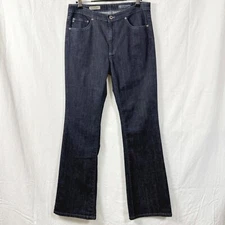 AG Adriano Goldschmied Jeans Womens Sz 30R Mid-Rise Carly Flare Dark Wash Denim