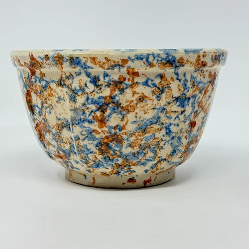 Red Wing Stoneware Paneled Pottery Advertising Ruehls Grocery Beaver Dam WI #7