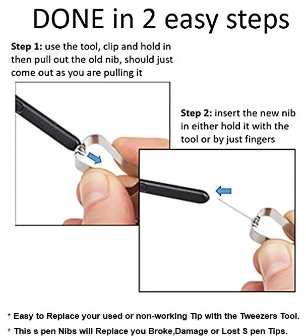 Nuevas puntas de lápiz óptico S Pen plumillas de repuesto para Samsung Galaxy Tab S7+ 12,4" SM-T970 Foto 3 de 3