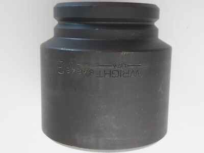 Wright Tool 1-1/2 Drive 3-Inch 6Pt. Standard Impact Socket 84848, NEW