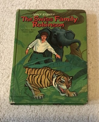 Walt Disney Swiss Family Robinson Hardcover Steve Frazee 1960 Vintage Whitman