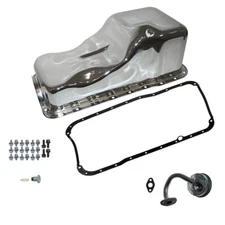 CJ Classics Front Sump Oil Pan Kit Chrome Mustang 351W 1969-1973