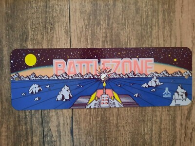 4x12 Battlezone Classic Arcade Video Game Marquee Banner Metal Wall Sign